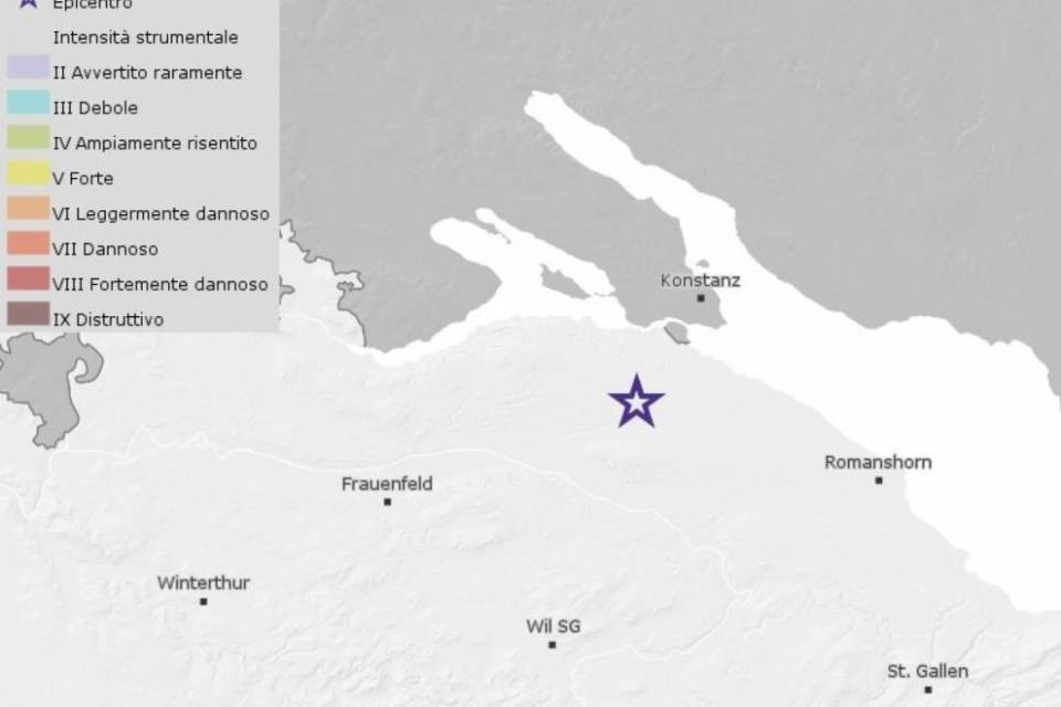 Leggero terremoto in Turgovia