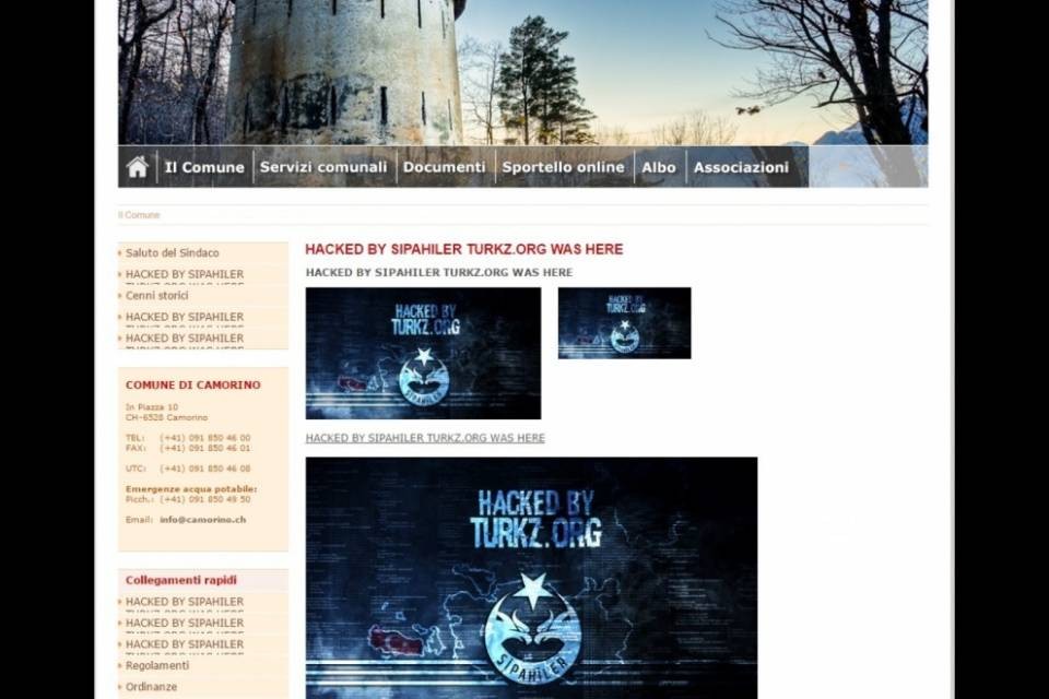 Hacker turchi attaccano Camorino?