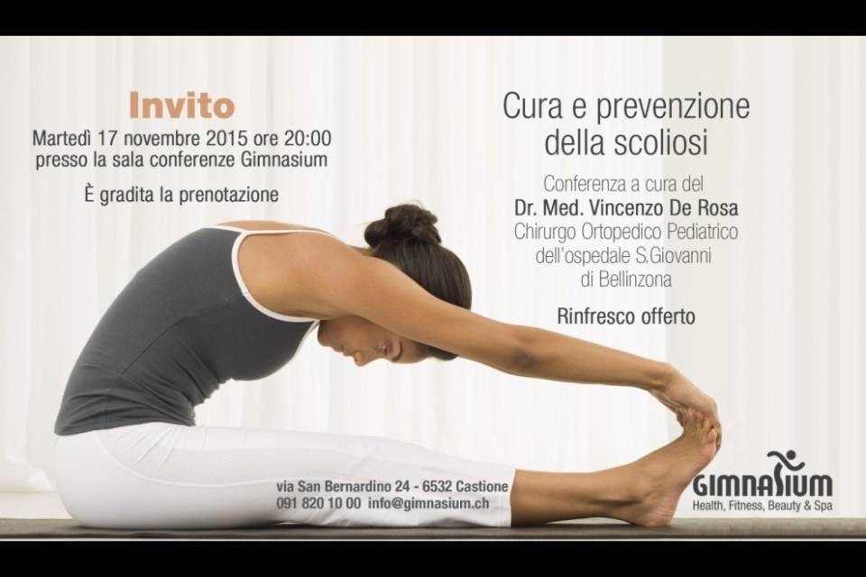 Invito alla Conferenza “Cura e prevenzione della scoliosi”