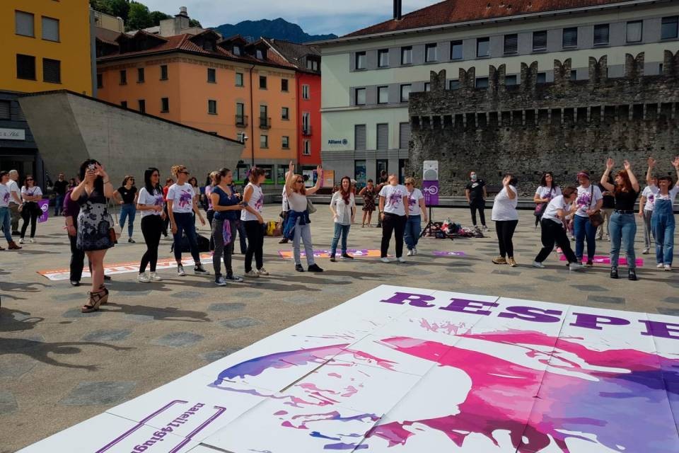 Manifestazione del 14 giugno, Bellinzona
