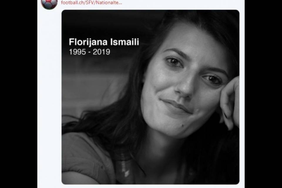 I calciatori della 'Nati' piangono Florijana Ismaili