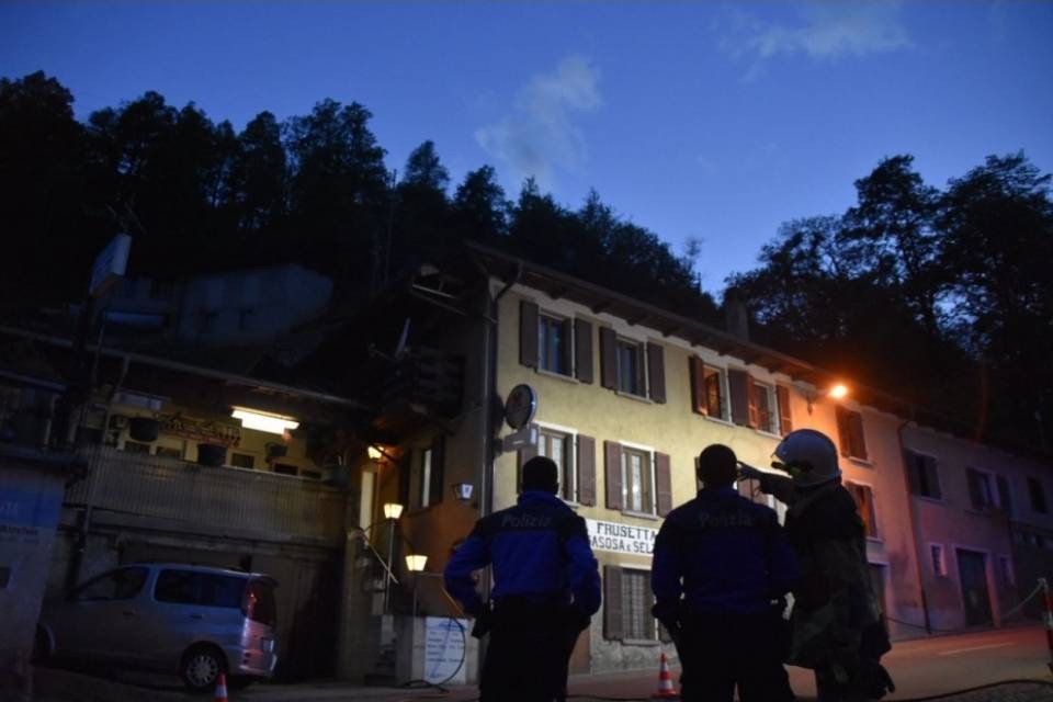 Camino in fiamme ad Acquarossa