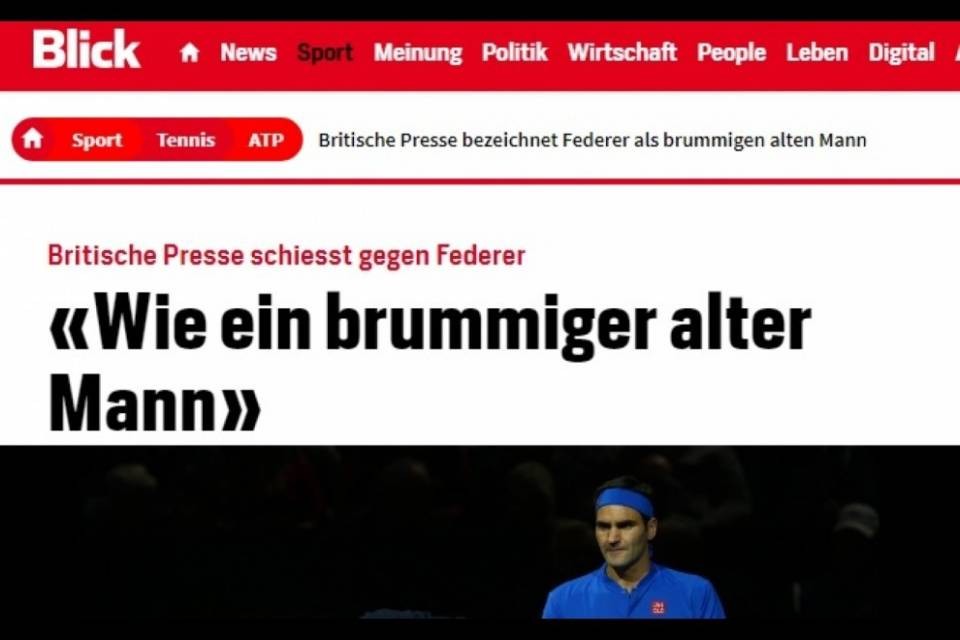 "Federer come un vecchio brontolone"