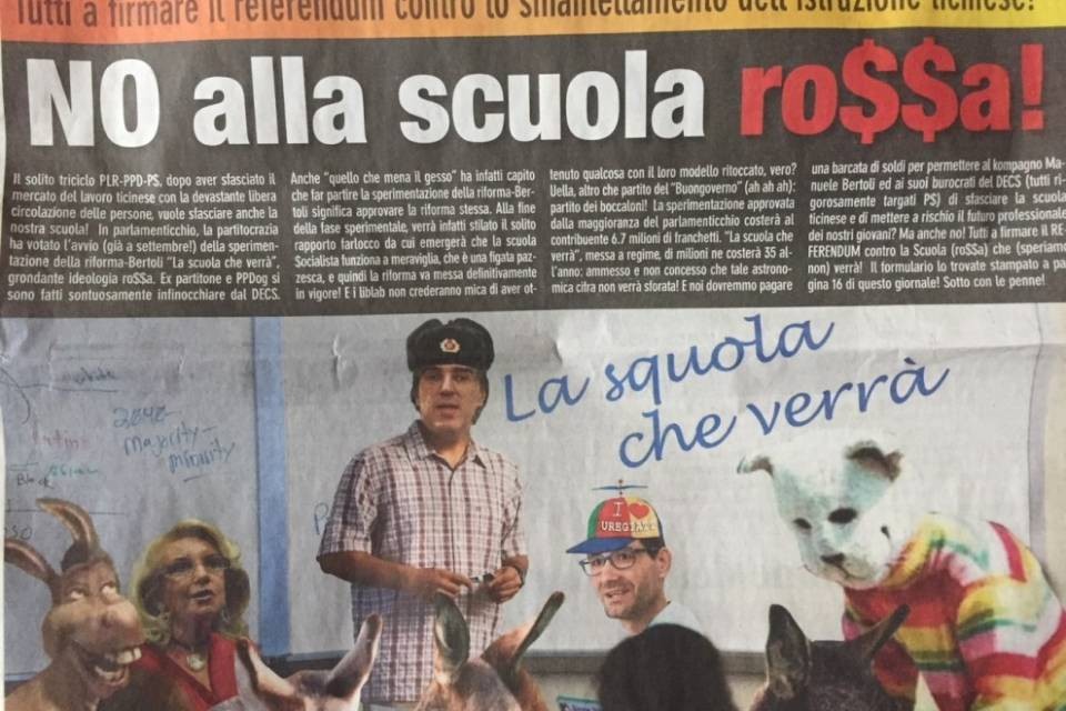"Vi siete fatti infinocchiare da Manuele Bertoli"