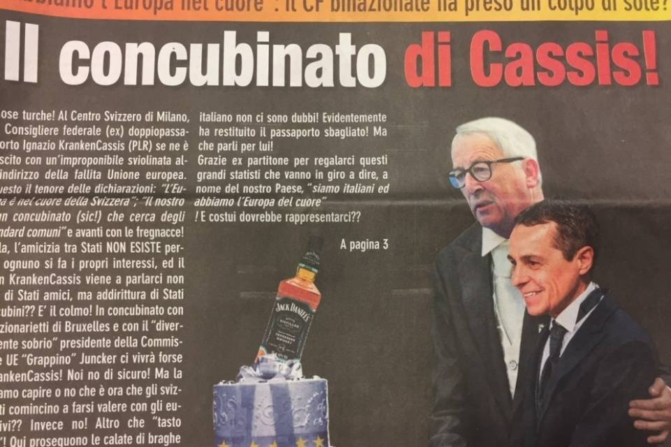 Gli strali del Mattino contro Ignazio Cassis