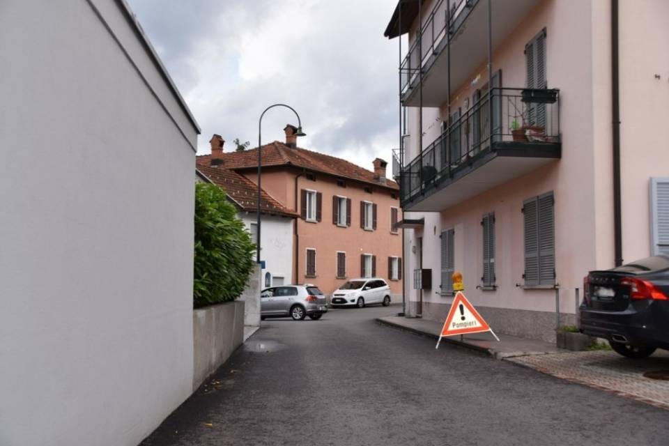 Abitazione in fiamme a Monte Carasso