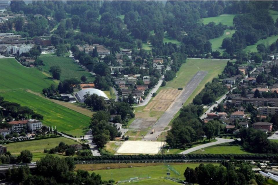 Prato protetto all'aerodromo di Ascona