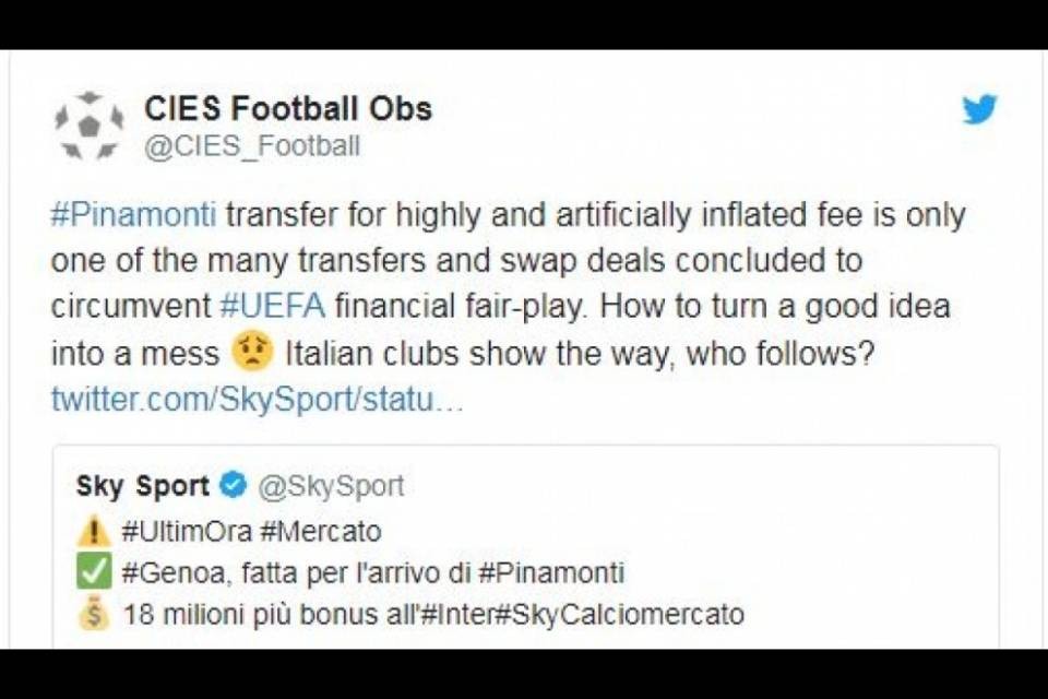 L'occhio di un osservatorio svizzero sulle plusvalenze in Serie A