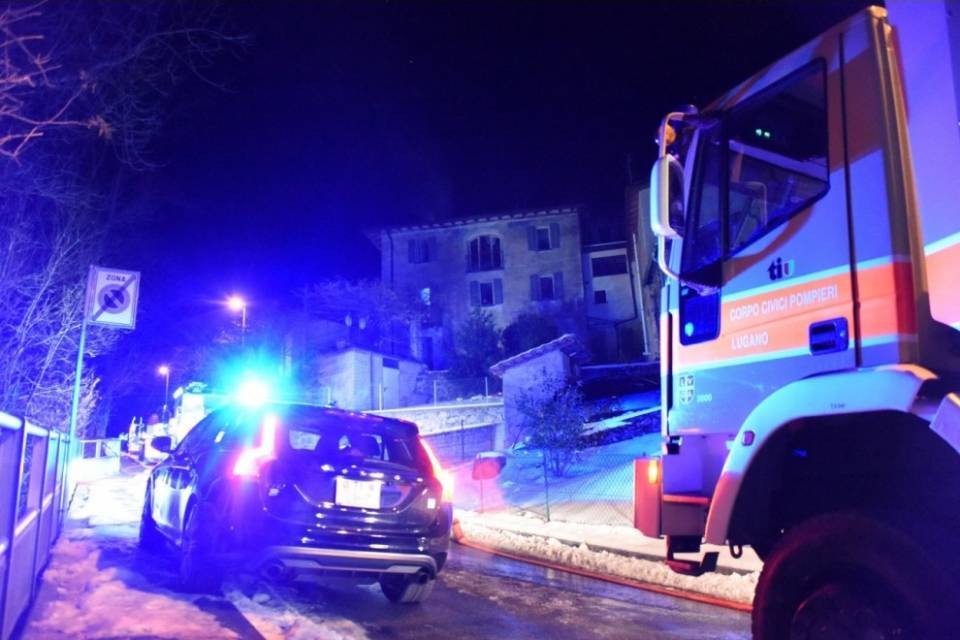 Fiamme nel nucleo di Davesco-Soragno