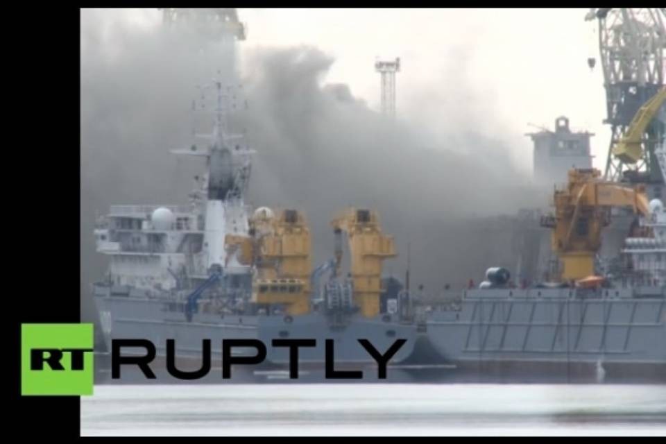 Incendio in una base militare russa di sottomarini atomici