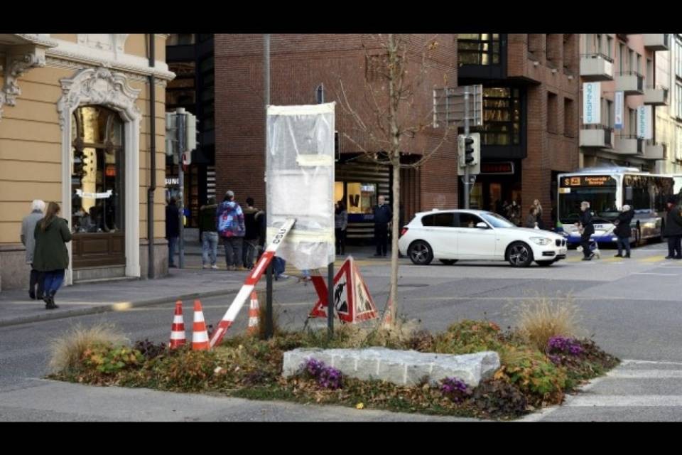 Lugano: il cippo non c'è più