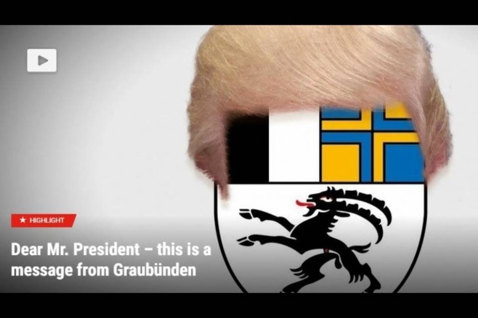 "Caro Donald, tu hai i nativi americani, noi i retoromanci"