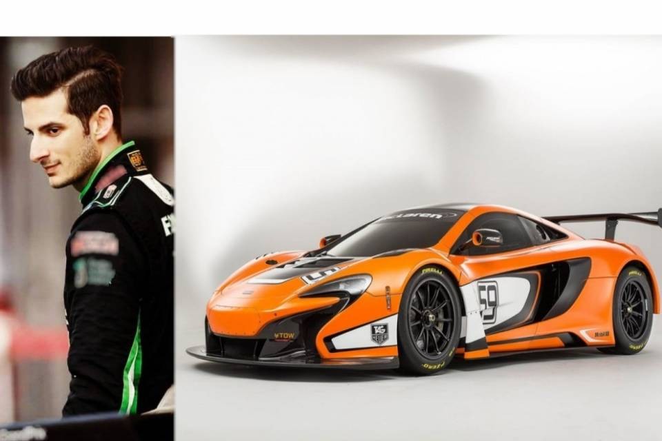 Alex Fontana con la McLaren