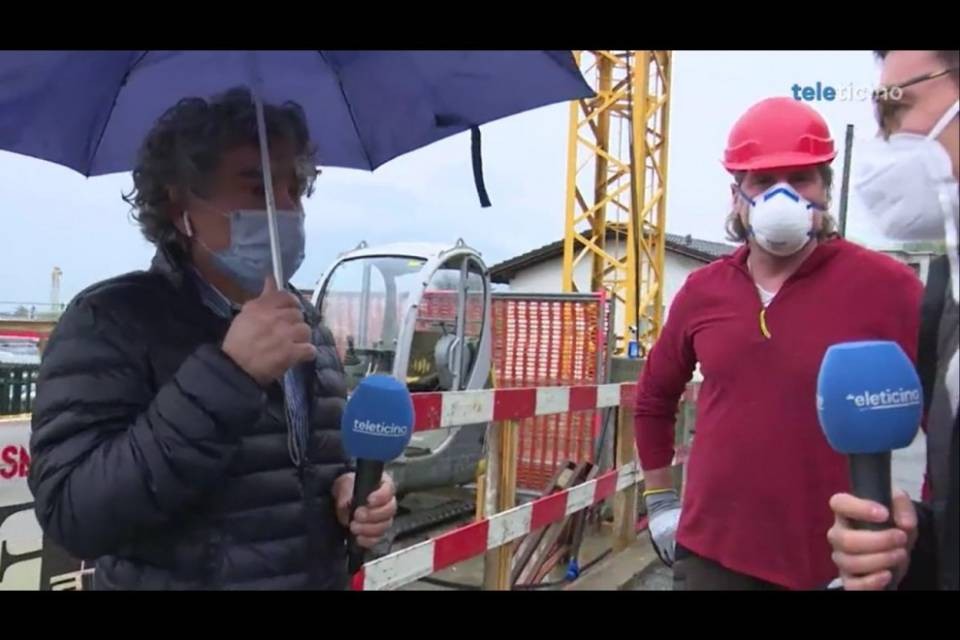 In Ticino riaprono i cantieri, tra distanze e mascherine