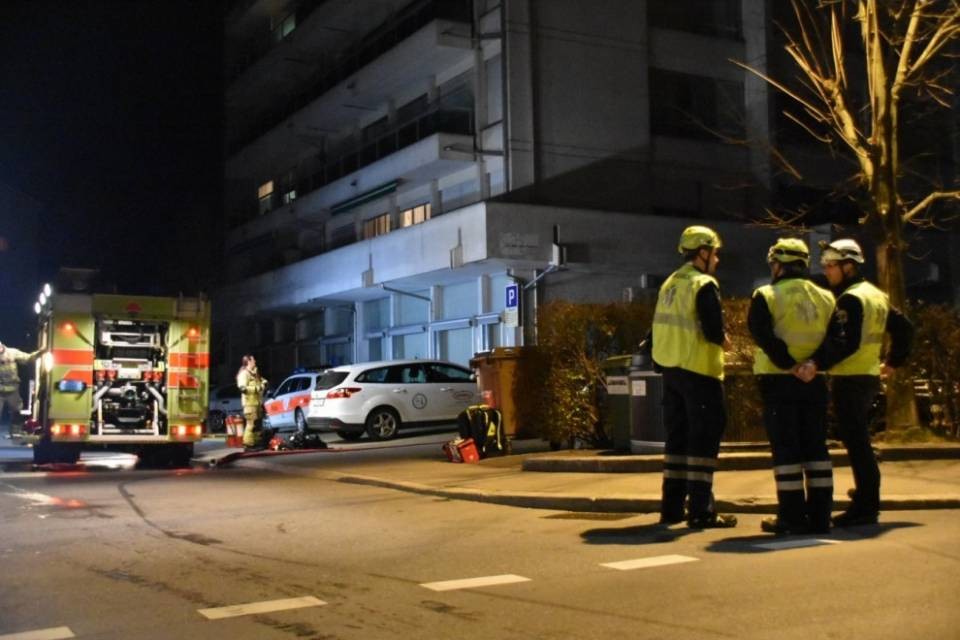 Fiamme in una lavanderia a Locarno