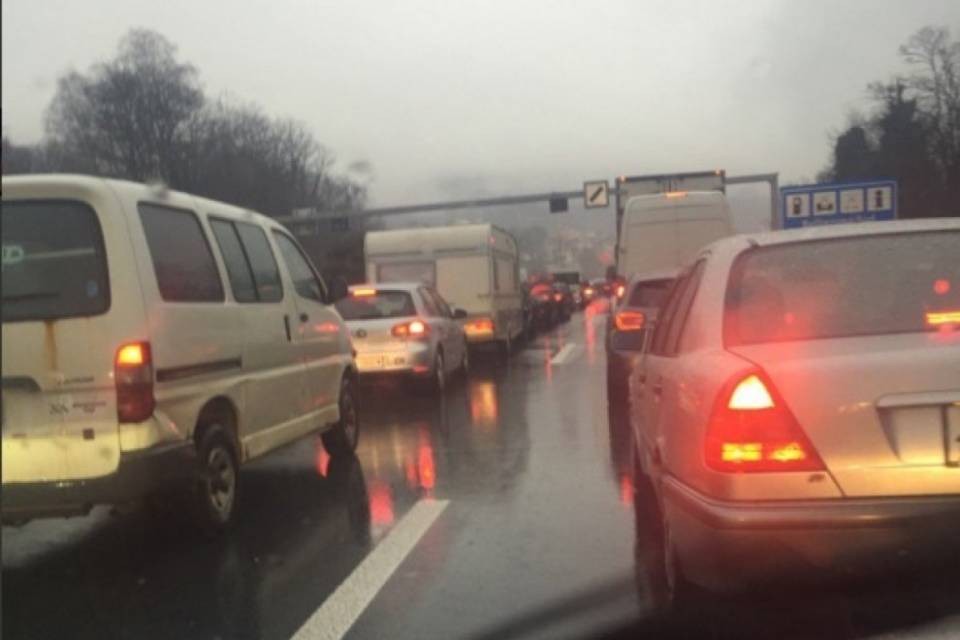 Incidente sul Ceneri, A2 chiusa