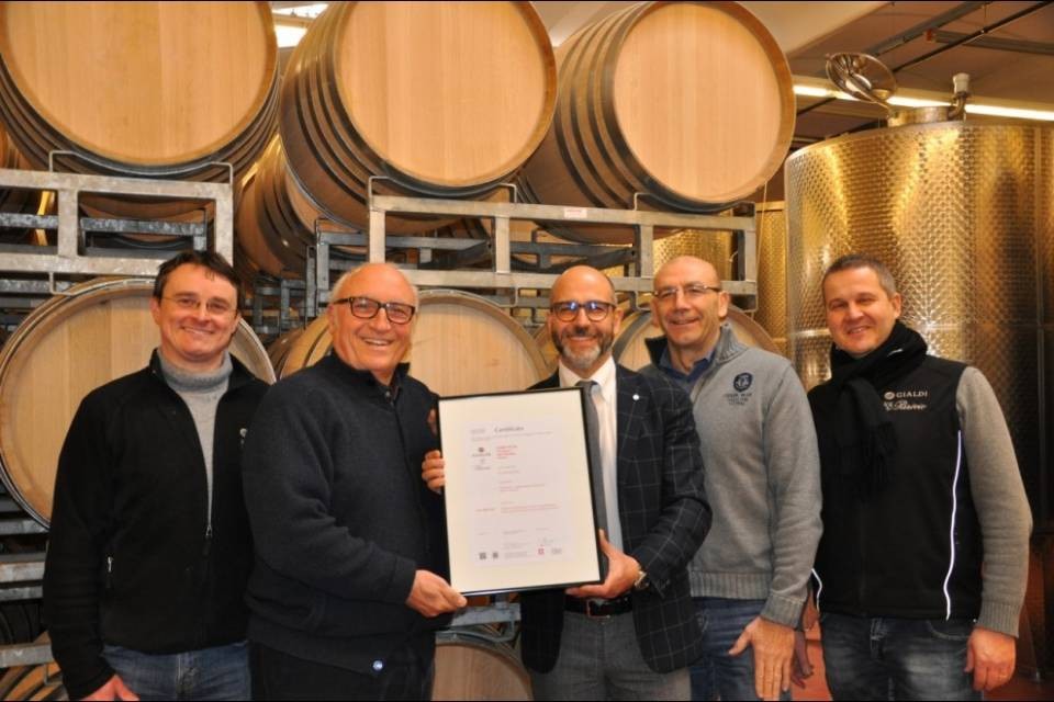 Importante certificazione per la Gialdi Vini