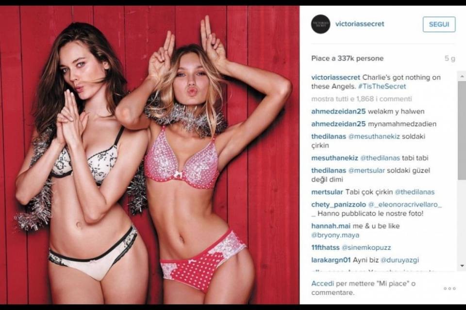 Gli auguri, stonati, di Victoria's Secret
