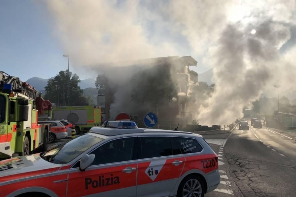 Rogo di Breganzona, raggiunti 1200 gradi nello scantinato