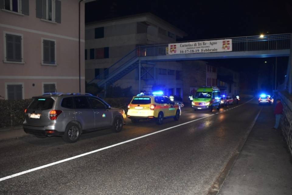 Ragazzo investito a Agno, rischia la vita
