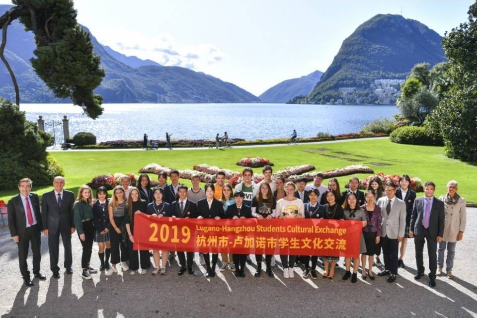 Gli studenti di Hangzhou a Lugano