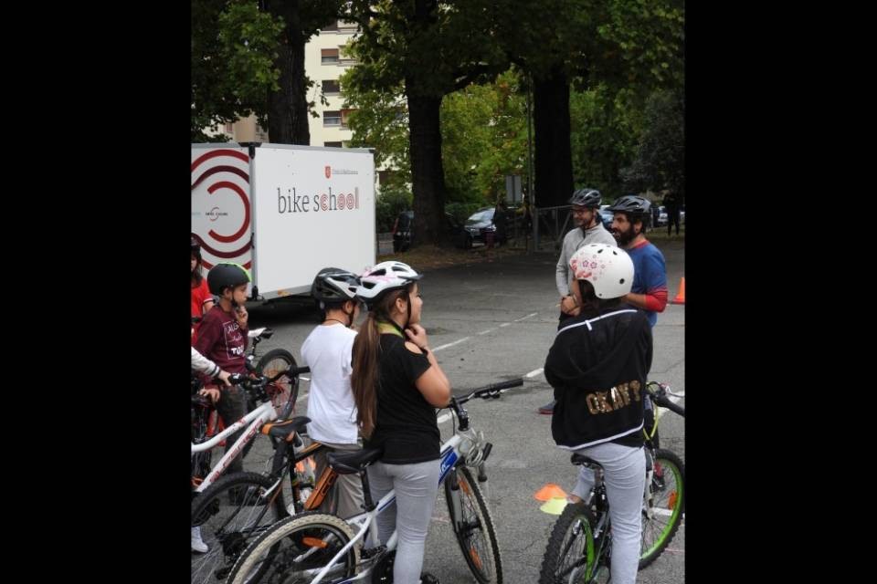 Un successo per le prime due giornate di BikeSchool al Palasio