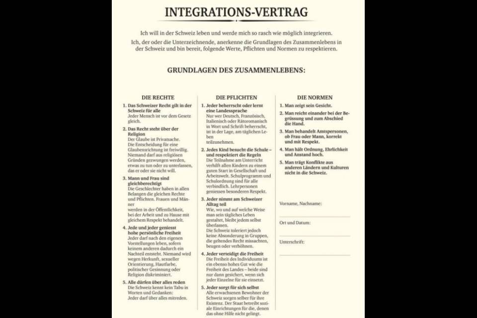 Un contratto di integrazione per i migranti?