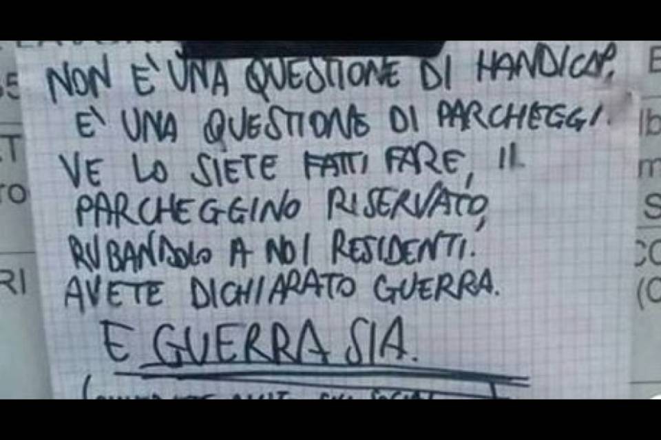 Squadra di atleti disabili insultata per i parcheggi