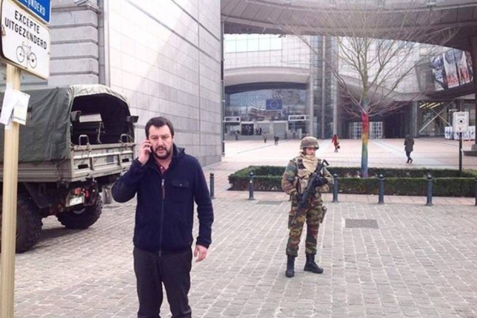 Bruxelles, Salvini stava per imbarcarsi