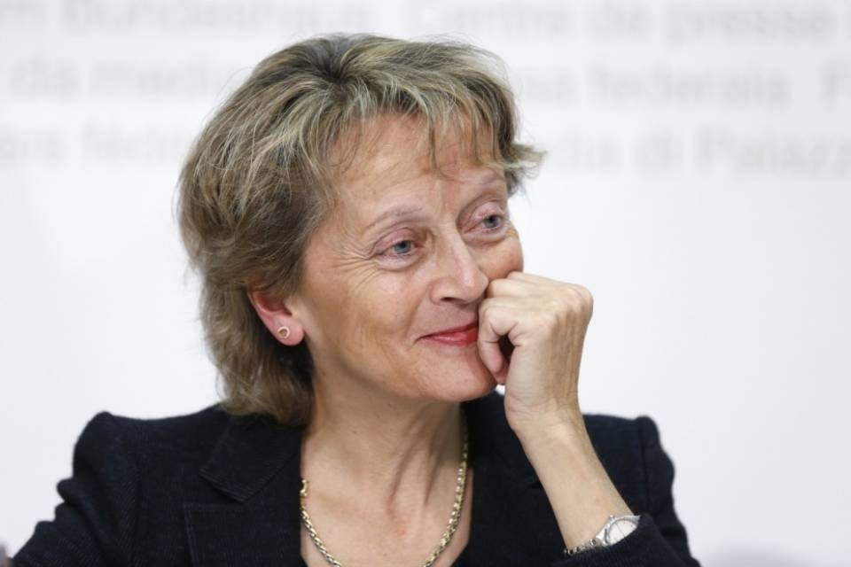 Nuovo incarico per Eveline Widmer-Schlumpf