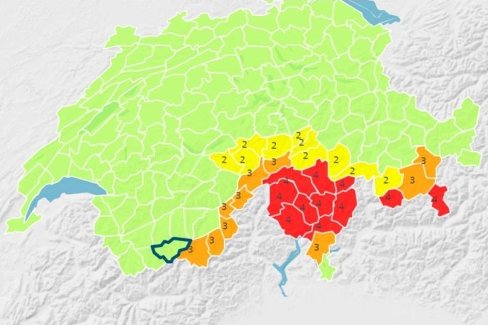 È allerta neve di grado 4 nel Sopraceneri