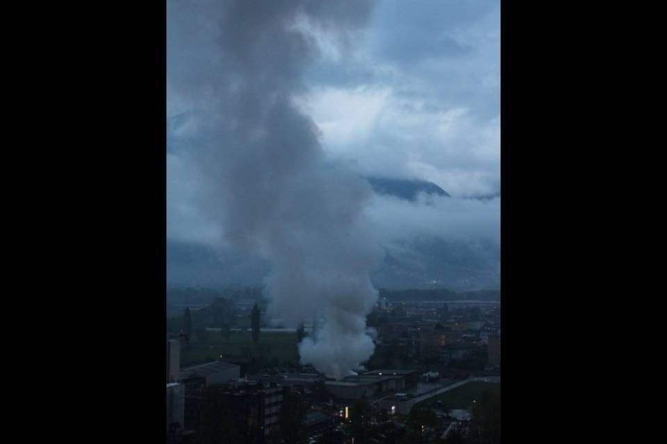 Fiamme a Gordola