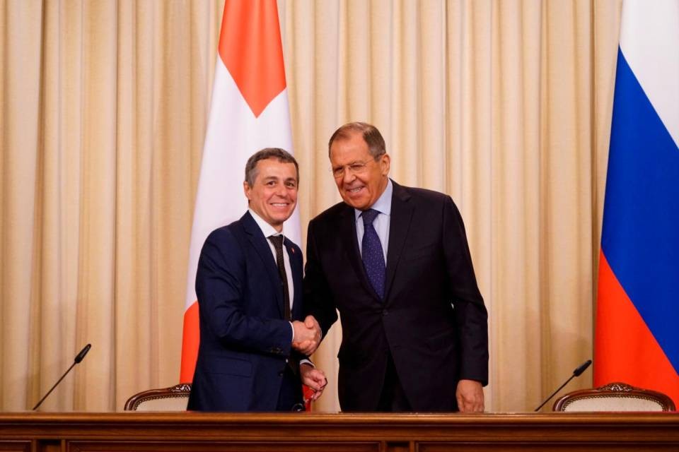 Ignazio Cassis e Sergei Lavrov. Immagine Ministero degli affari esteri