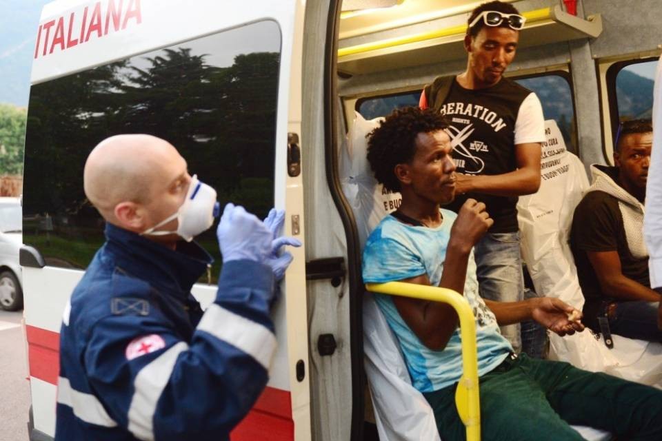 Scioperano i migranti di Como