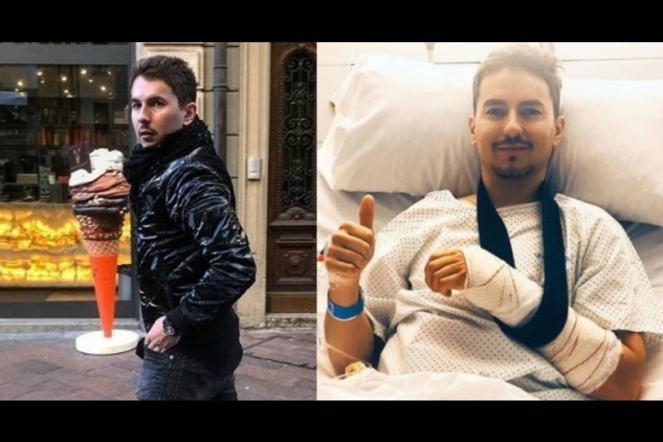 Jorge Lorenzo, un giro a Lugano prima dell'incidente