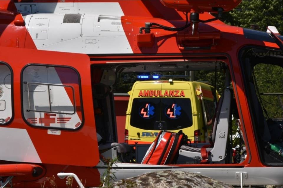 Avegno: ferite serie per un centauro italiano