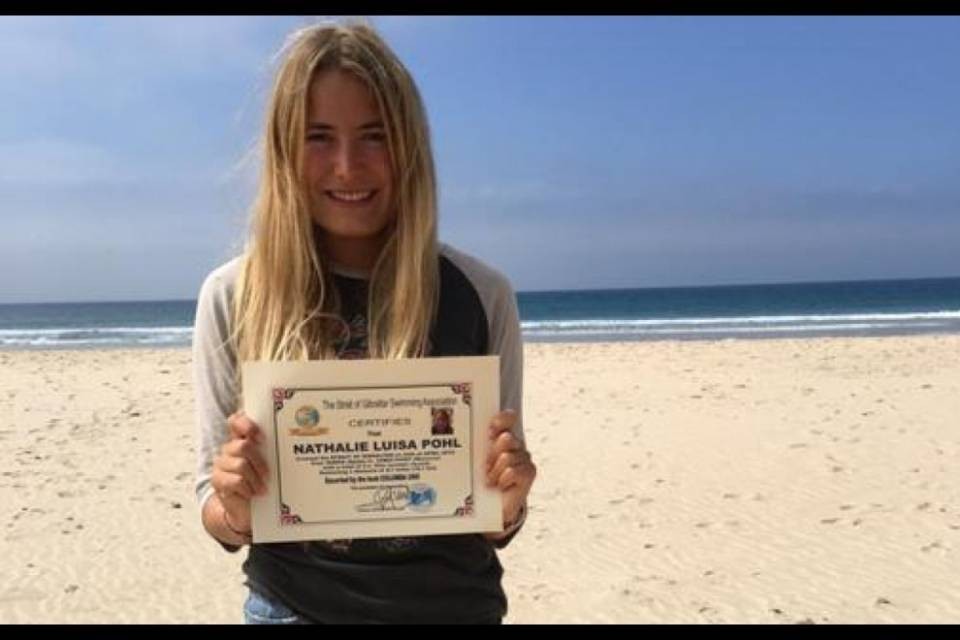 Giovane tedesca nuota dall'Europa all'Africa