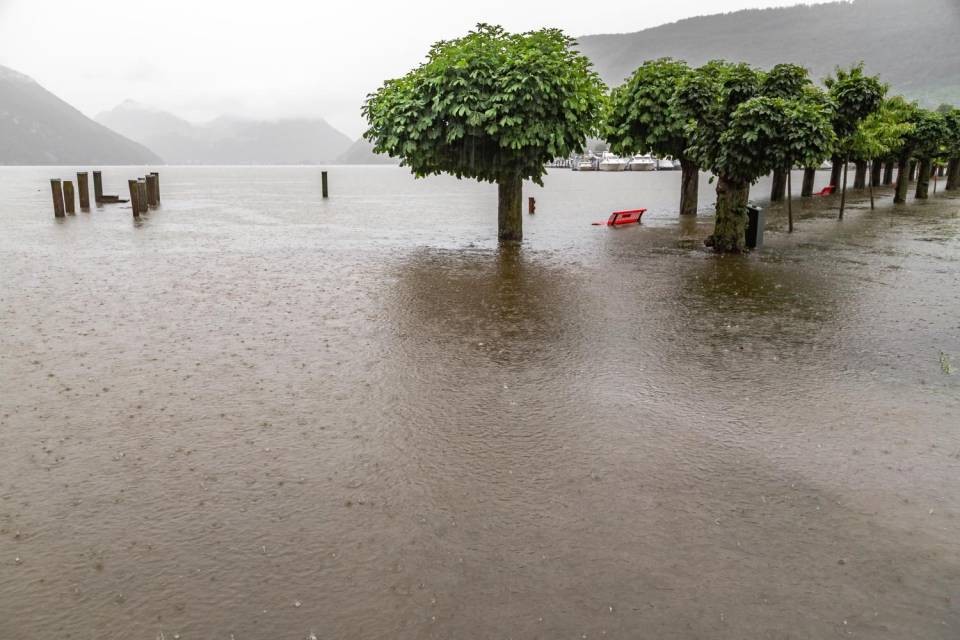 Lago dei Quattro Cantoni: il lungolago ad Alpnachstad (OW) © Philippe Gyarmati, BAFU