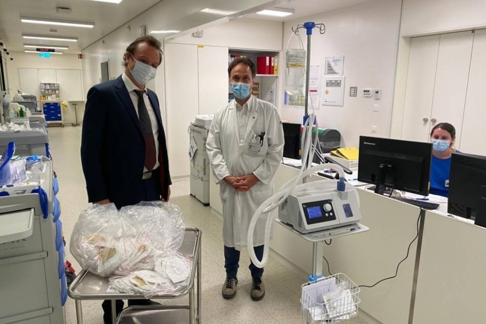 Otto ventilatori per l'Ospedale regionale di Lugano