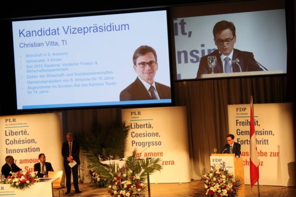 Vitta nuovo vice presidente del PLR svizzero!