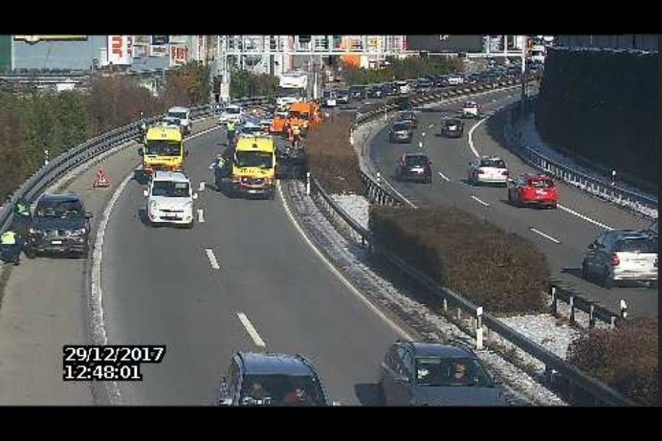 Incidente a Lugano Sud, code sull'A2