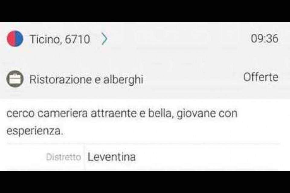 "Cerco barista bella e attraente": l'annuncio fa infuriare il web