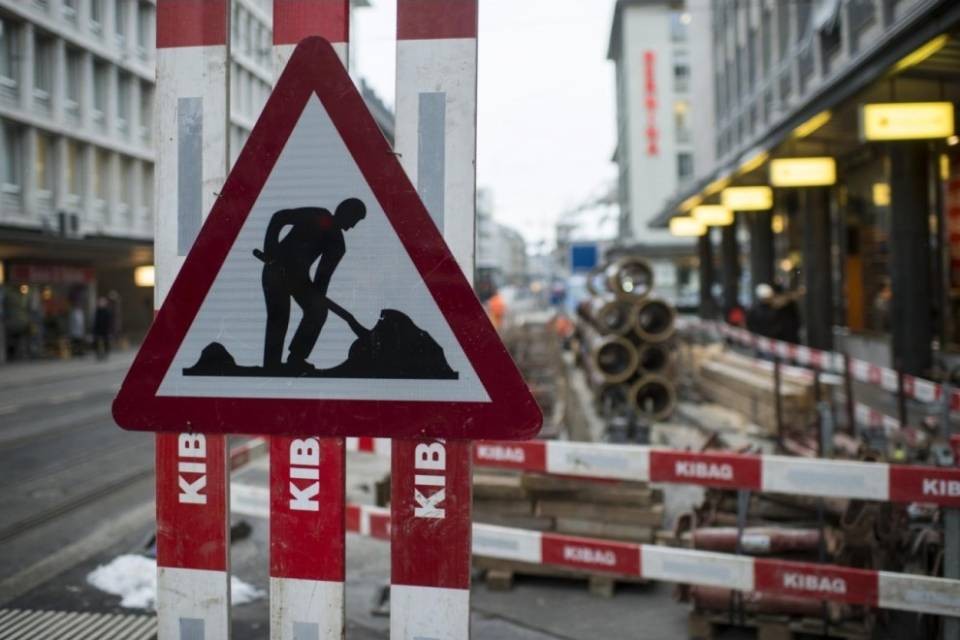 Lavori notturni a Lugano