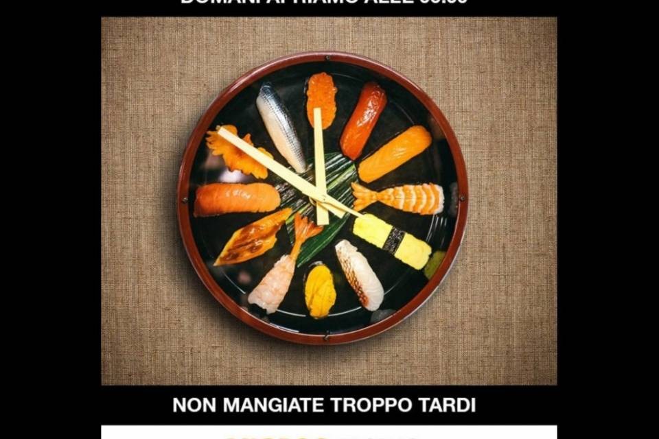 "Andate a letto presto, domani Sushi a colazione"