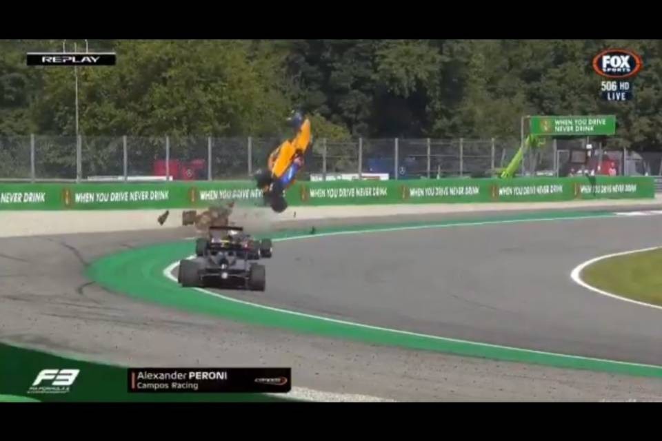 Monza, incidente shock in F3