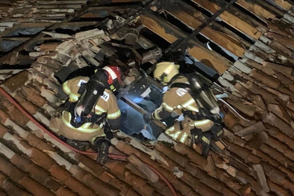 Incendio in una casa a Muzzano
