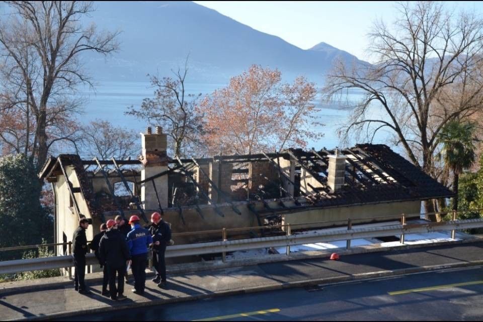 Un morto nell'incendio di Minusio