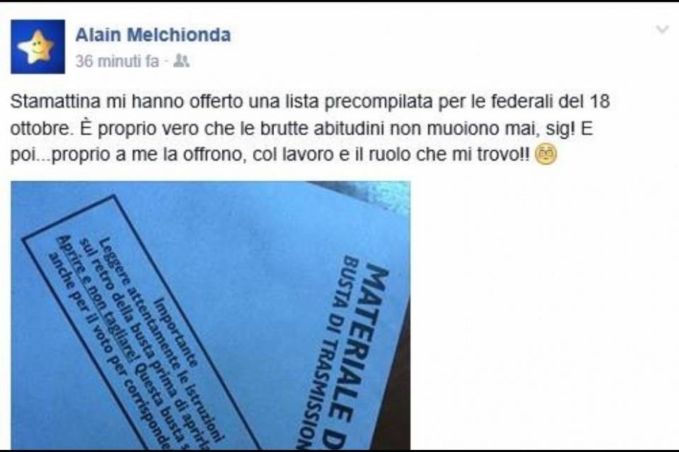 "Mi hanno offerto una busta per le Federali"