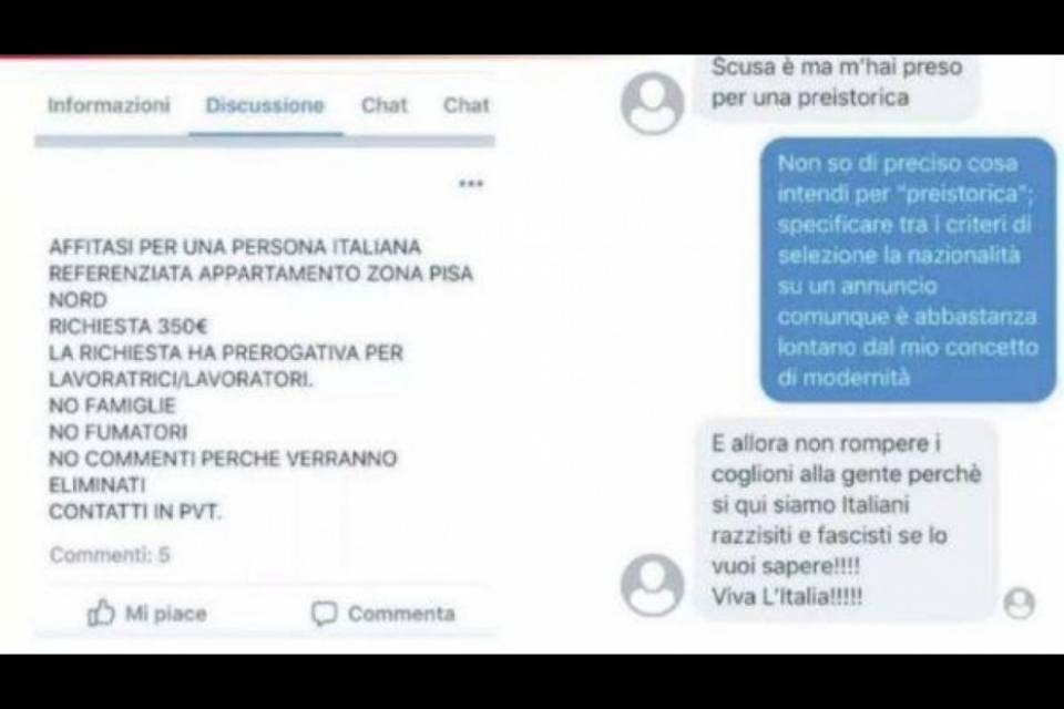 Non affitta la casa alla ragazza di colore: "Siamo razzisti, viva lʼItalia"