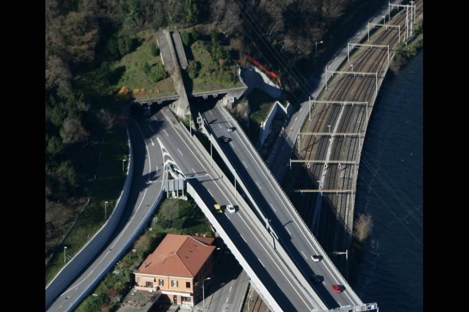 Ancora lavori nella galleria Melide-Grancia
